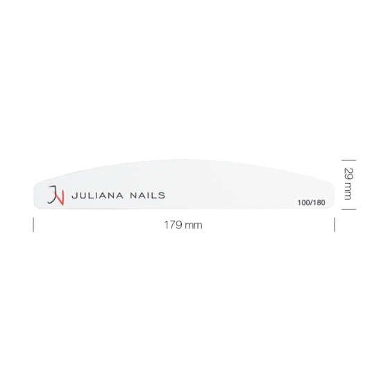 Juliana Nails Professzionális fehér félhold reszelő 100/180