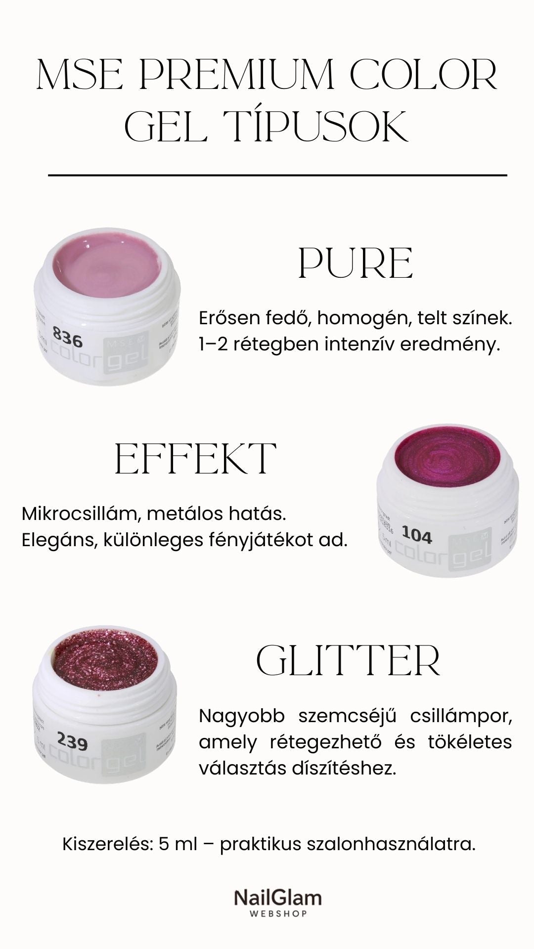 Útmutató az MSE The Beauty Company gél lakkjaihoz – melyiket válaszd?