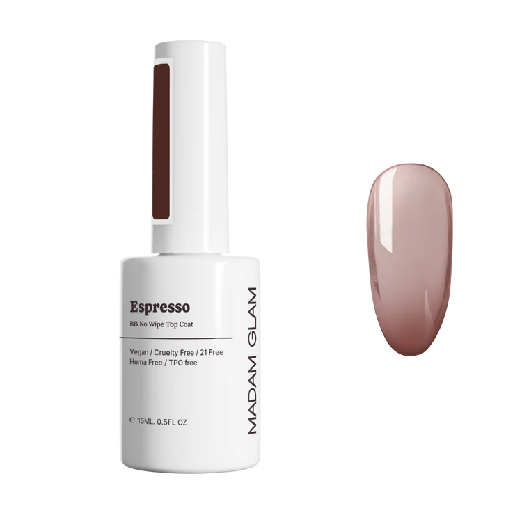 Madam Glam Espresso BB No Wipe Top Coat 15ml
