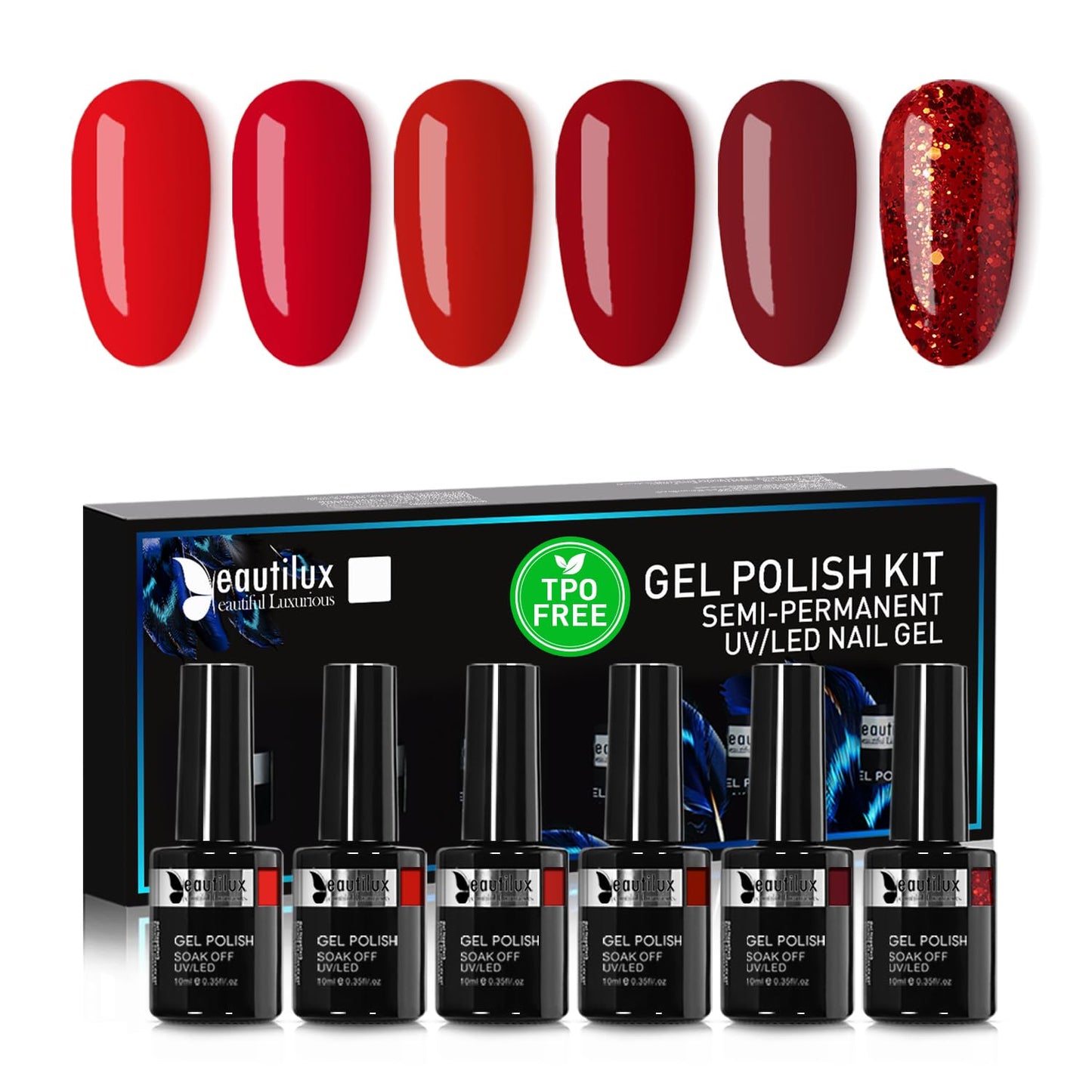 Beautilux Gél Lakk Szett 6x10ml