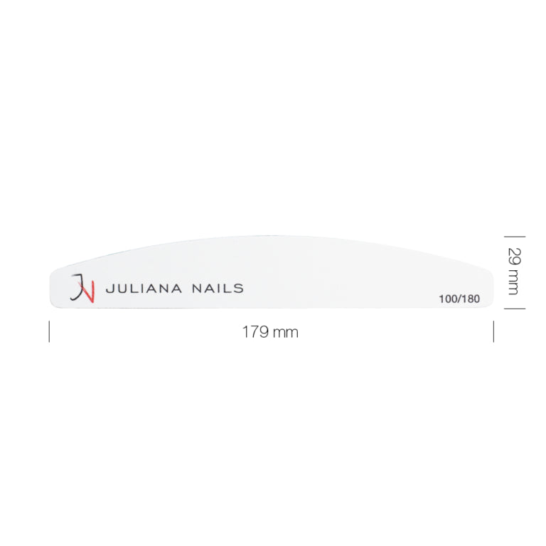 Juliana Nails Professzionális fehér félhold reszelő 100/180
