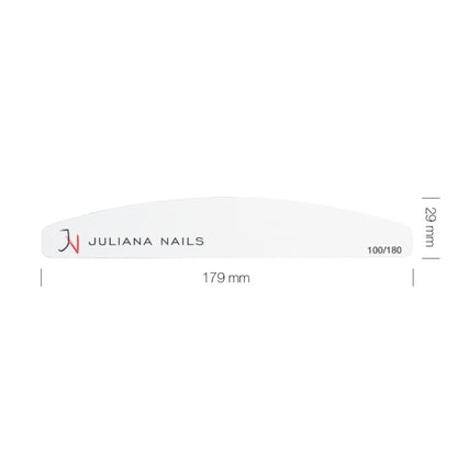 Juliana Nails Professzionális fehér félhold reszelő 100/180
